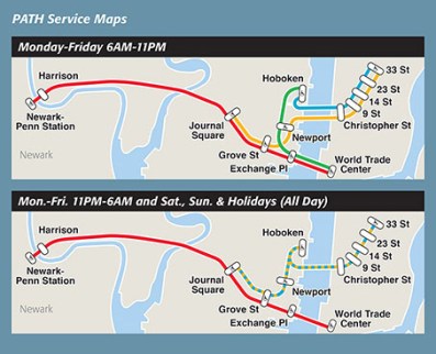 PATH System Route Maps 122216
